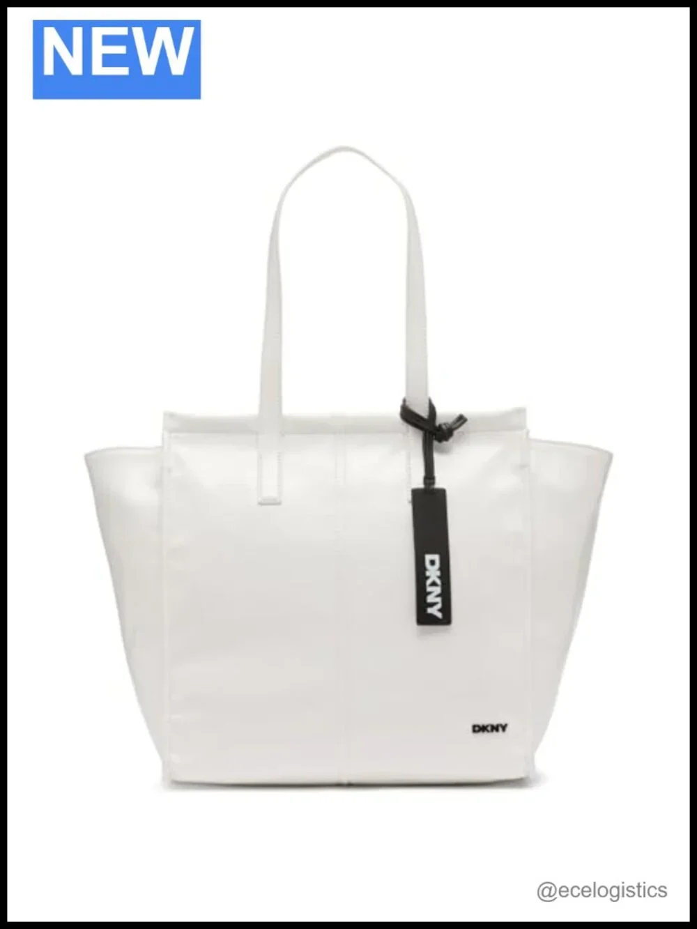 Medium Tote Handbag Faux Leather Top Zip Closure Vegan